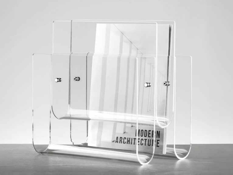 Espositore da banco in plexiglas trasparente